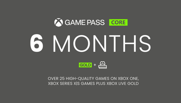 Xbox Game Pass Core 6 Mois
