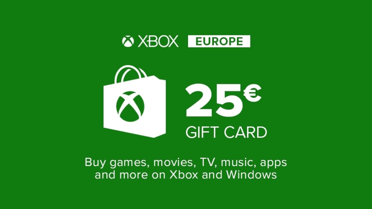 Acheter Carte cadeau Xbox Live 25€ (zone Euro) Microsoft Store
