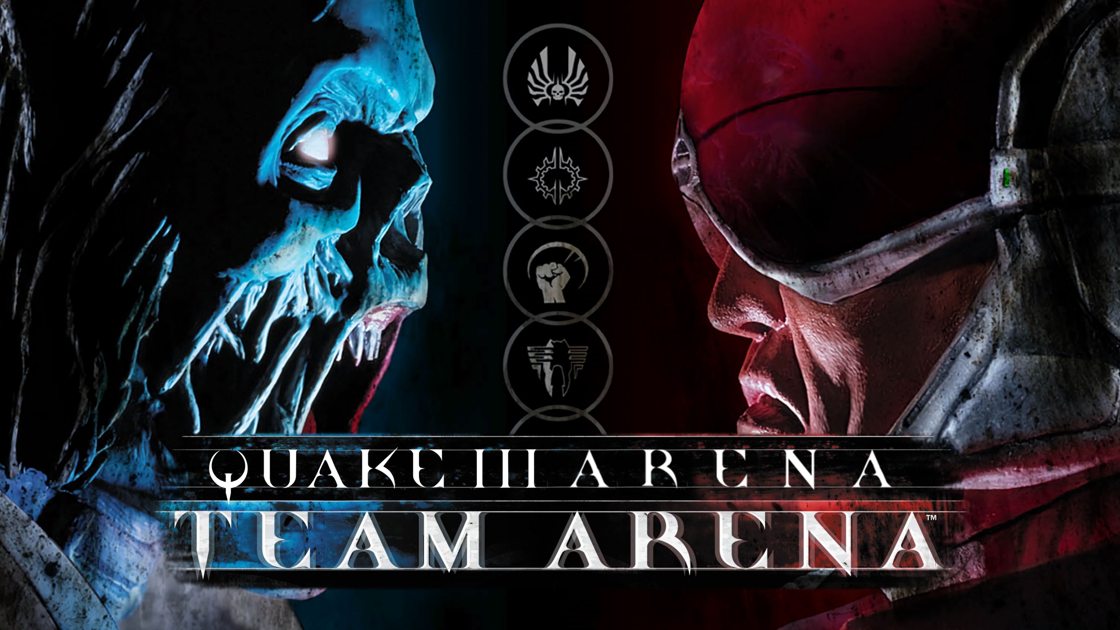 Steam arenas. Quake III Team Arena. Quake 3 Arena обложка. Quake III Arena Minx синяя. Quake 3 Arena Art.