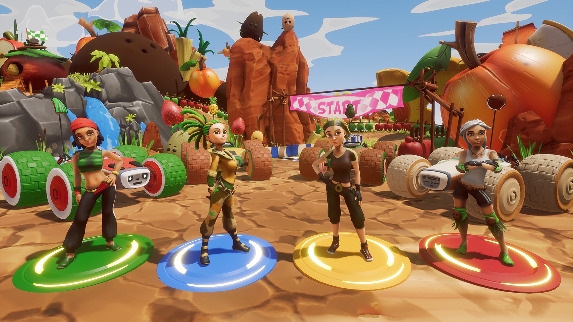 Fruit Racer Game Buy All-Star Fruit Racing - PC (Steam)