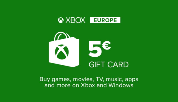 Tarjeta regalo Xbox Live 5€