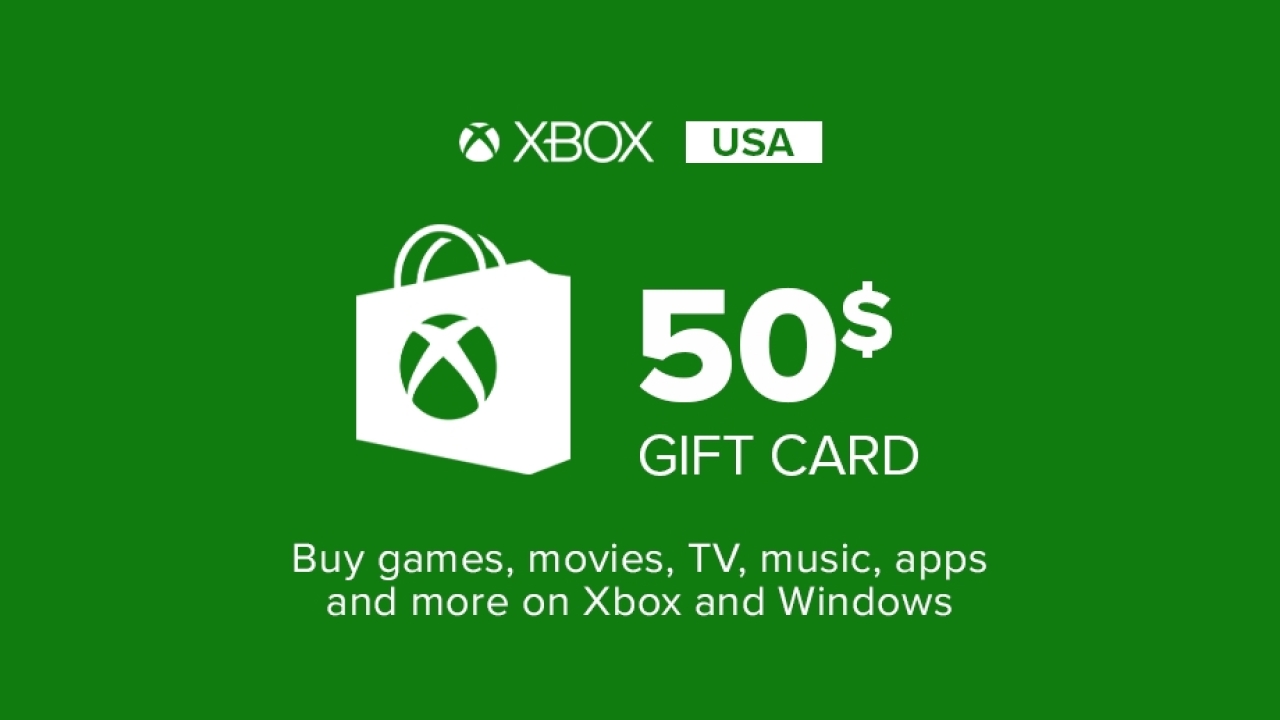 Buy Xbox Gift Card 50$ (Microsoft Store) - United States