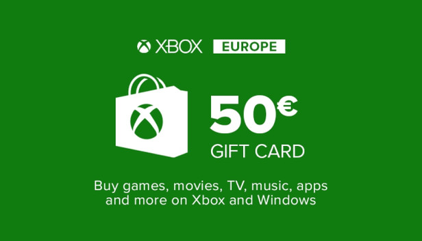 Carte cadeau Xbox Live 50€
