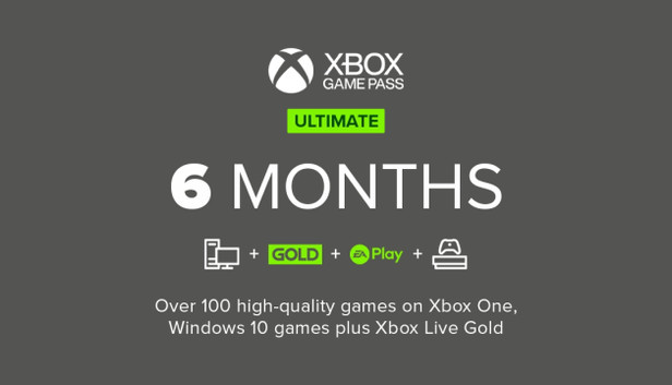 Xbox ultimate game pass 6 outlet months