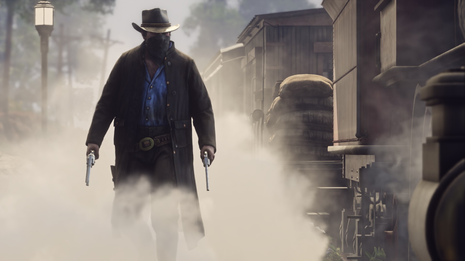 Red Dead Redemption 2, red, video games, PC gaming, screen shot