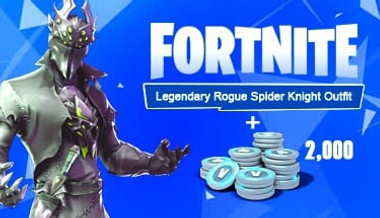 Fortnite Legendary Rogue Spider Knight Outfit + 2000 V-Bucks Xbox ONE