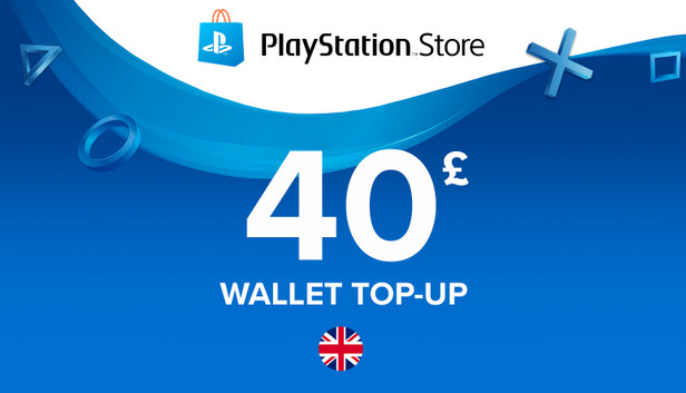 Tarjeta regalo de PlayStation Store 40£