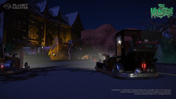 Planet Coaster - Kit de construção do Munster Koach de os monstros screenshot 1