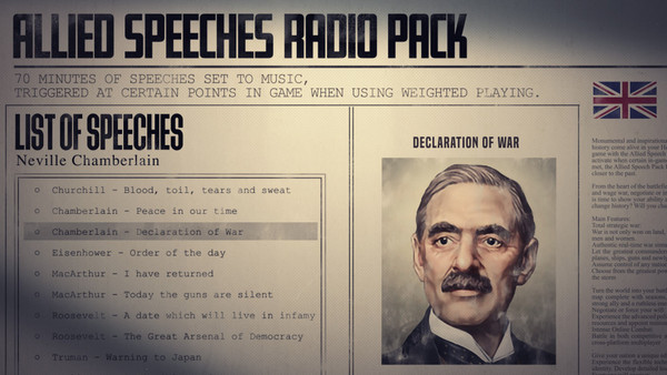 Hearts of Iron IV: Allied Speeches Music Pack screenshot 1