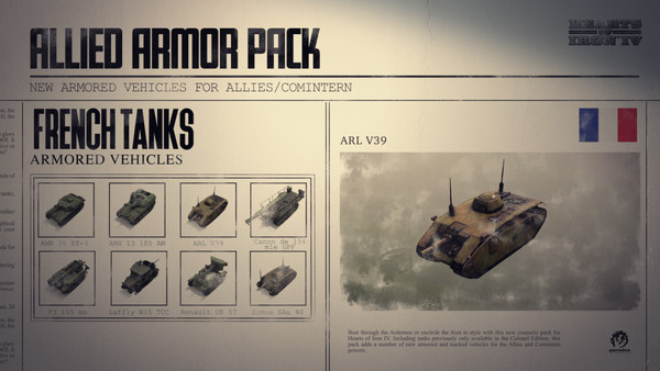 Hearts of Iron IV: Allied Armor Pack screenshot 1