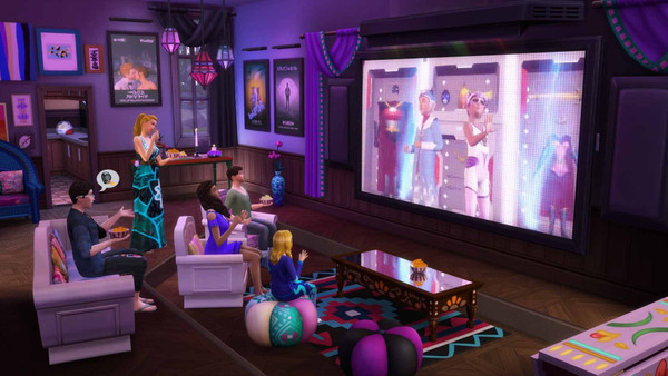 The Sims 4 Serata Cinema Stuff screenshot 1