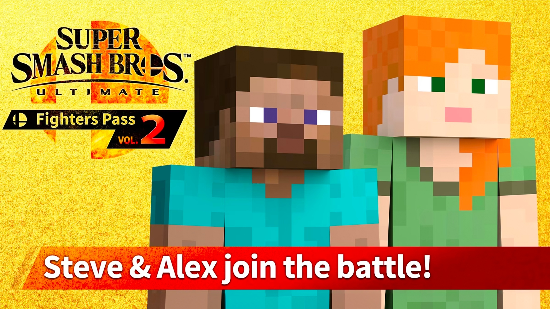 Купить Super Smash Bros Ultimate - Challenger Pack 7: Steve & Alex Switch  Nintendo Eshop