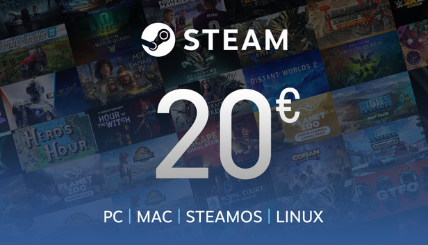 Acquista Steam Gift Card 20€ Steam