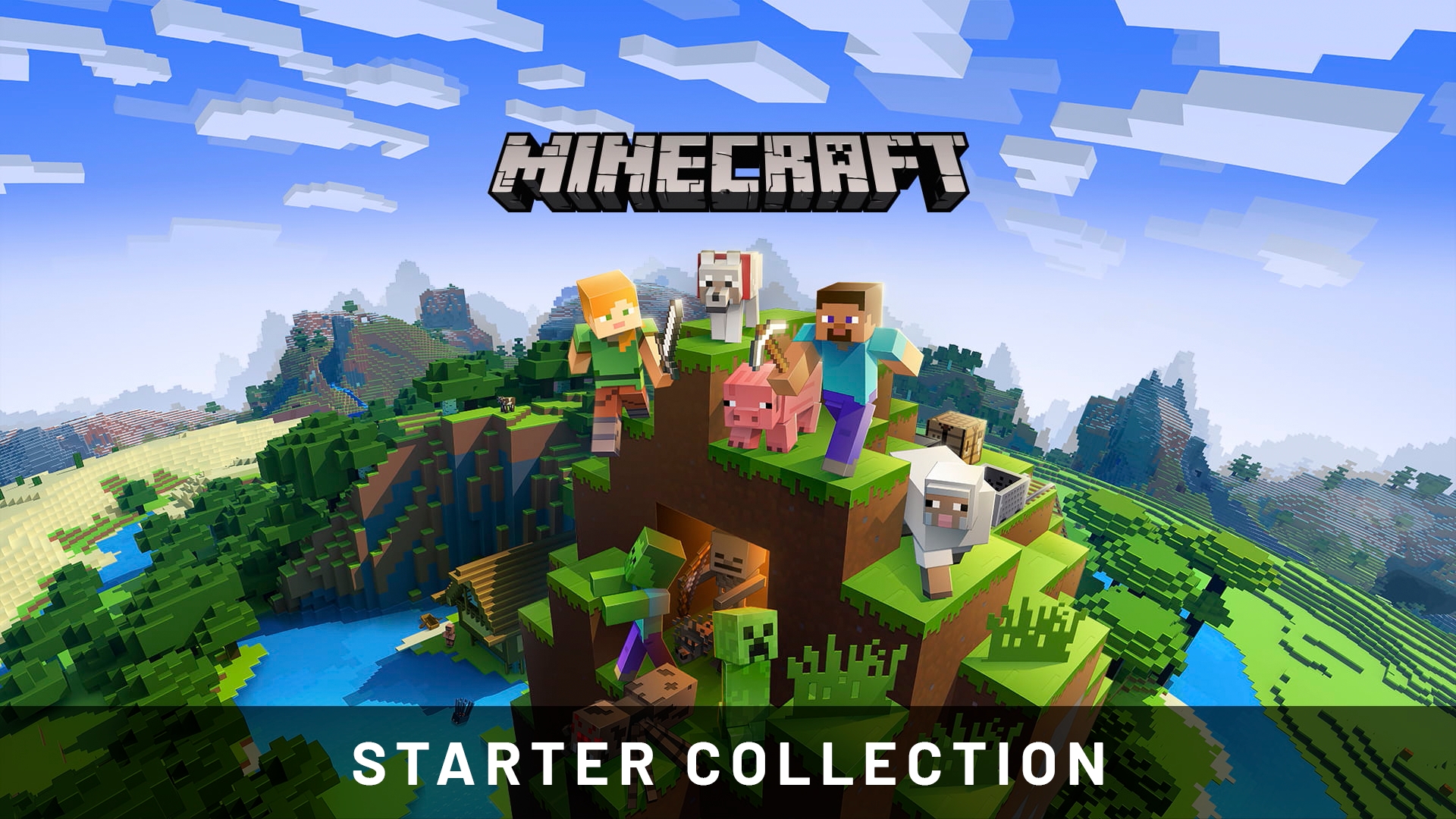 Minecraft Bedrock Starter Collection Xbox One Game Buy Minecraft Starter Collection - Xbox One