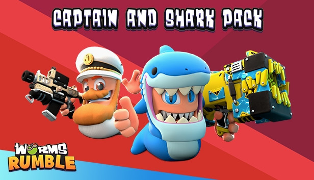 Worms Rumble - Captain & Shark Double Pack