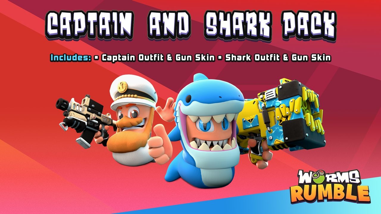 Reviews Worms Rumble - Captain & Shark Double Pack