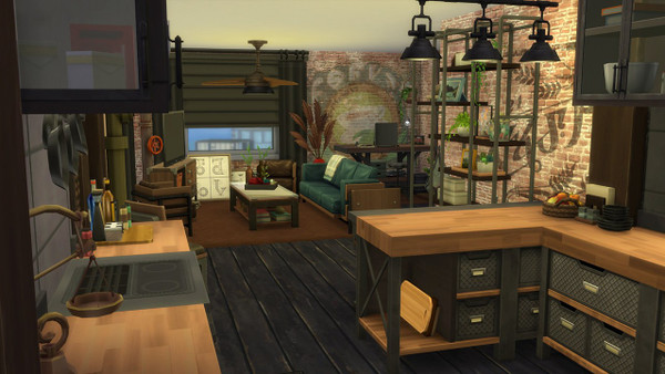 De Sims 4 Industri?le Loft Kit screenshot 1