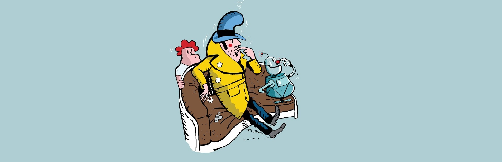 Detective Case and Clown Bot in: The Express Killer