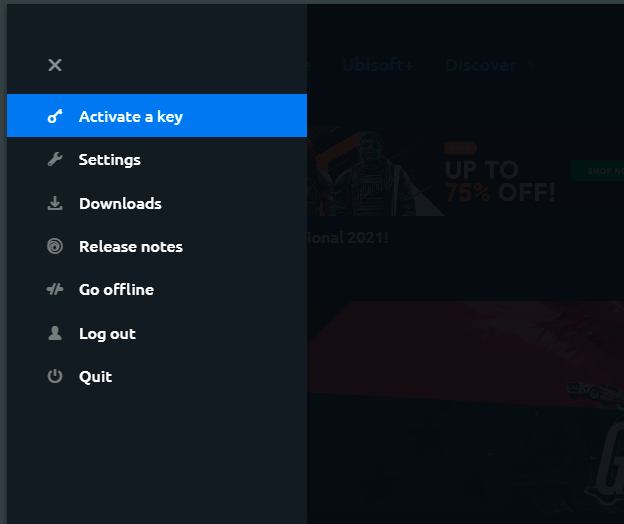 Now that you're logged in, select 'activate a game'